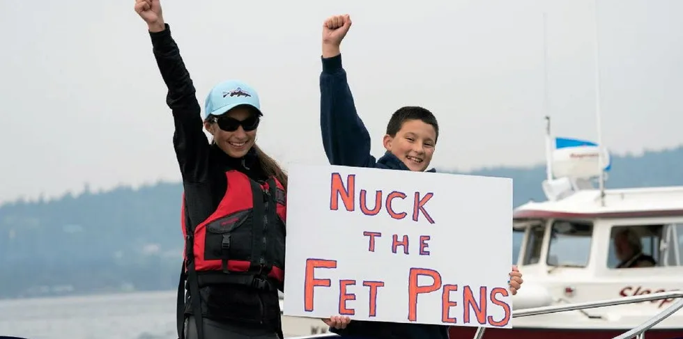 Patagonia's campaign against Cooke's salmonid farms in Washington State isn't over.