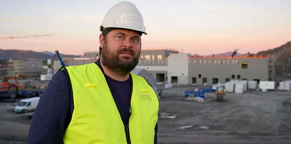 Salmon Evolution's CEO Hakon André Berg, by its Haroy site.
