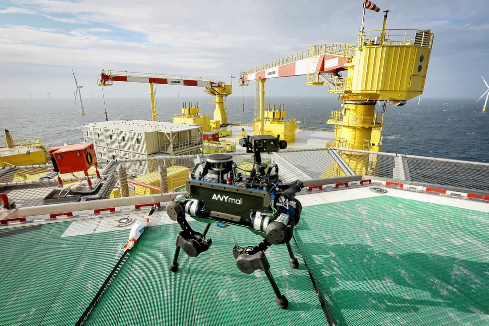 Innovation: Swiss company ANYbiotics recently tested its ANYmal autonomous inspection robot on a North Sea process platform — just one of the many technological innovations targeting the oil and gas industry