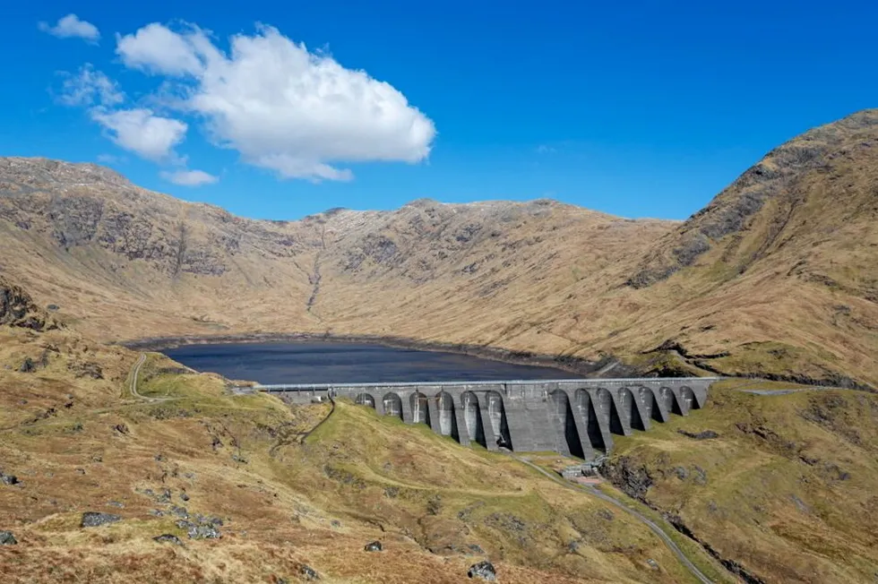 A pumped hydro facility in Scotland.