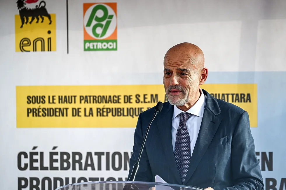 Eni chief executive Claudio Descalzi.