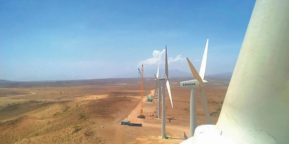 Kenya's Lake Turkana wind farm.