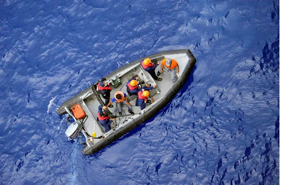 On the scene: the rescue operation under way