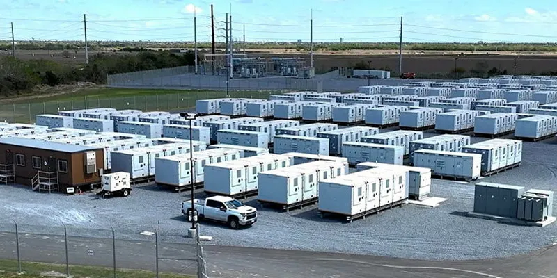 Portland General Electric. Eolian Madero & Ignacio battery storage facility in Texas.