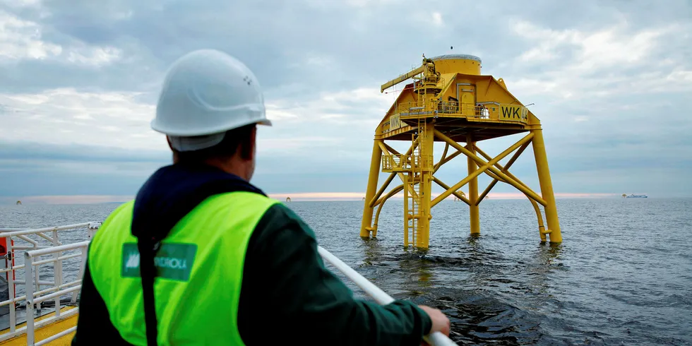 Construction is well underway at the Wikinger offshore wind farm off Germany