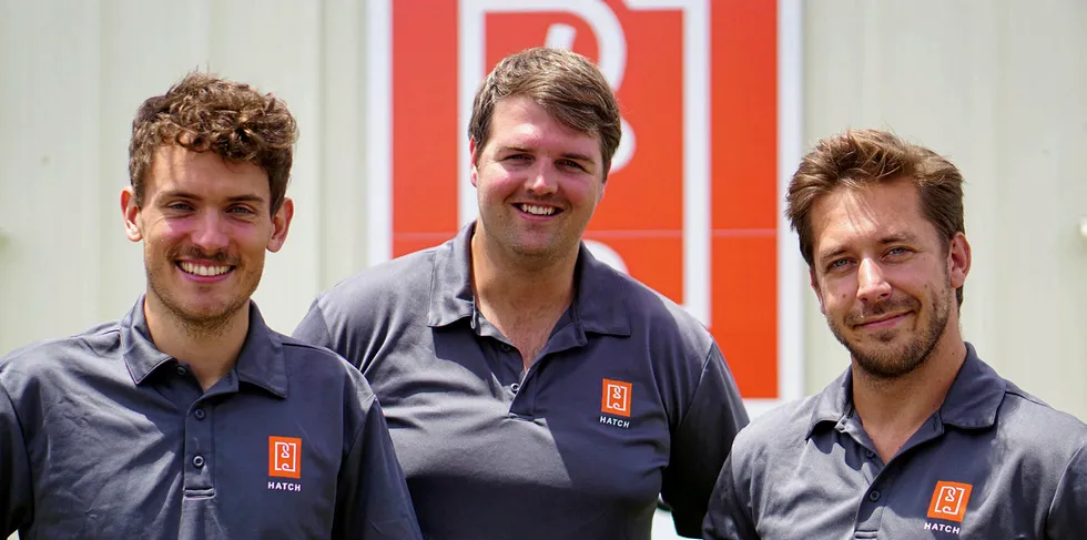 Hatch team, from left to right: Georg Baunach, Dylan Howell and Moritz Müller.