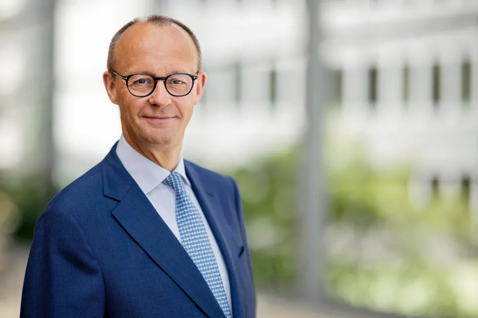 CDU party leader and candidate for chancellor, Friedrich Merz.
