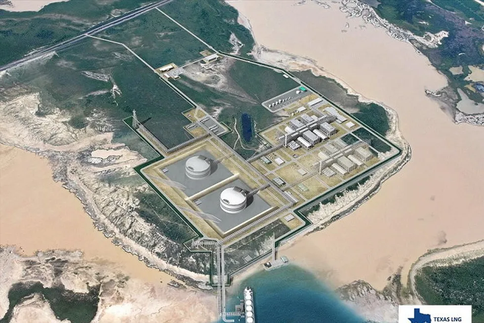 Layout: Texas LNG in Brownsville, Texas