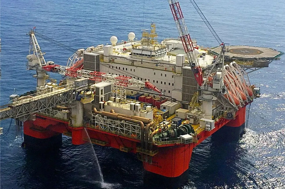 Prosafe semi-submersible accommodation vessel Safe Zephyrus.