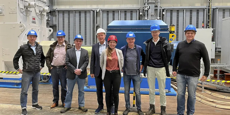 Members of the IWES and Nordex teams that worked on the project.