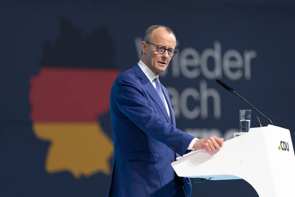 CDU leader and candidate for Chancellor, Friedrich Merz