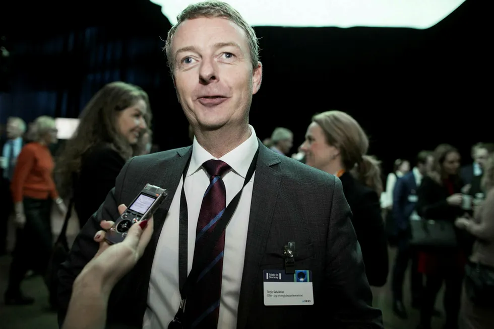 Under pressure: Norway's Petroleum & Energy Minister Terje Soviknes