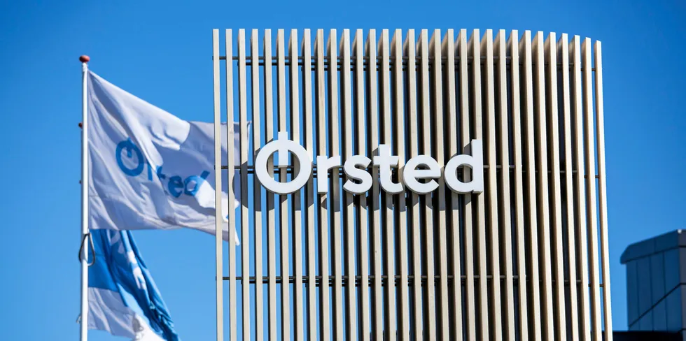 . Orsted flag at Gentofte location.
