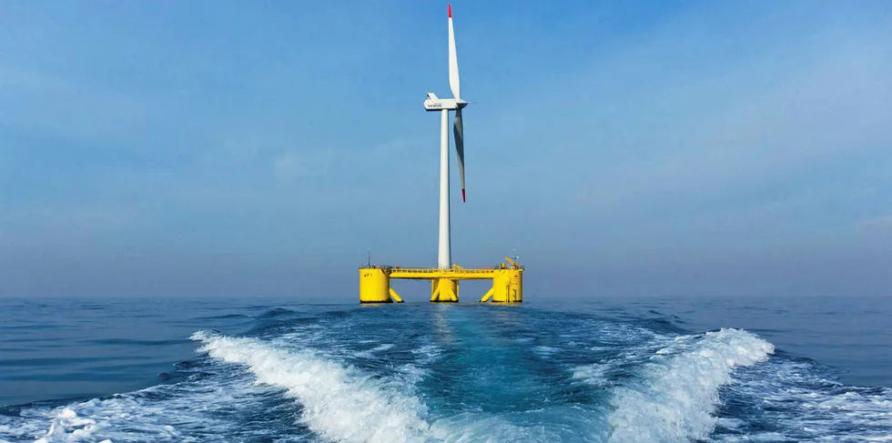 Principle Power’s WindFloat prototype off Portugal