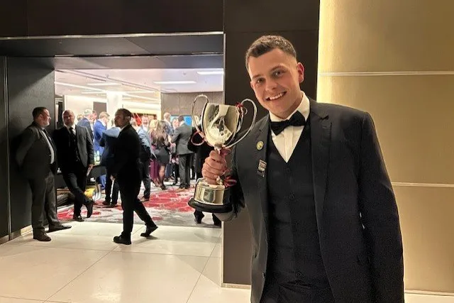 Glen Morrison won the Drywite Young Fish Frier of the Year award at the UK's 37th National Fish and Chip Awards.