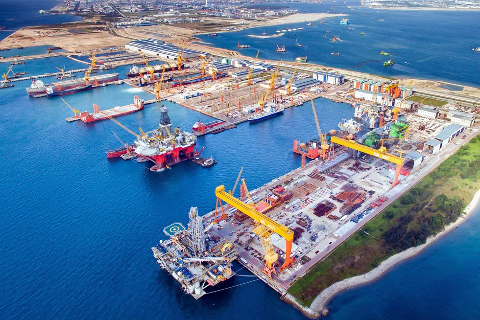 Seatrium's Tuas Boulevard Yard in Singapore.