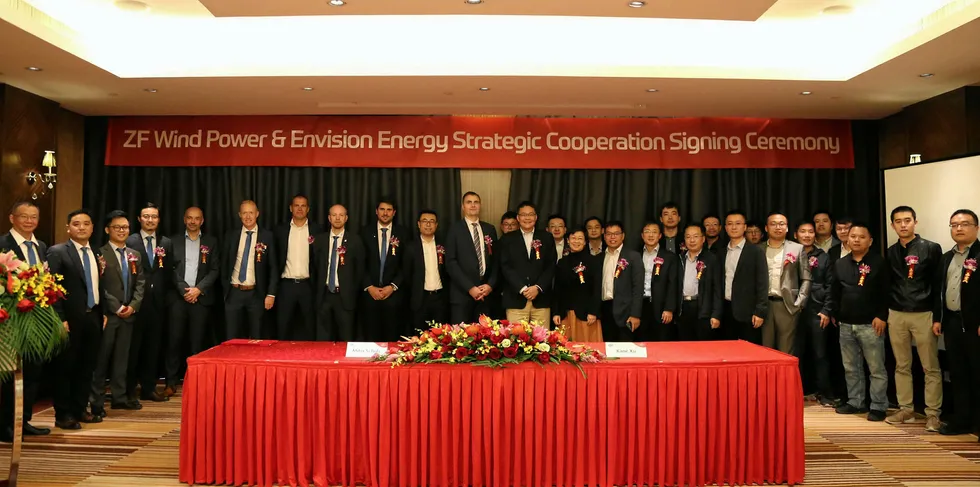 Envision/ZF signing ceremony