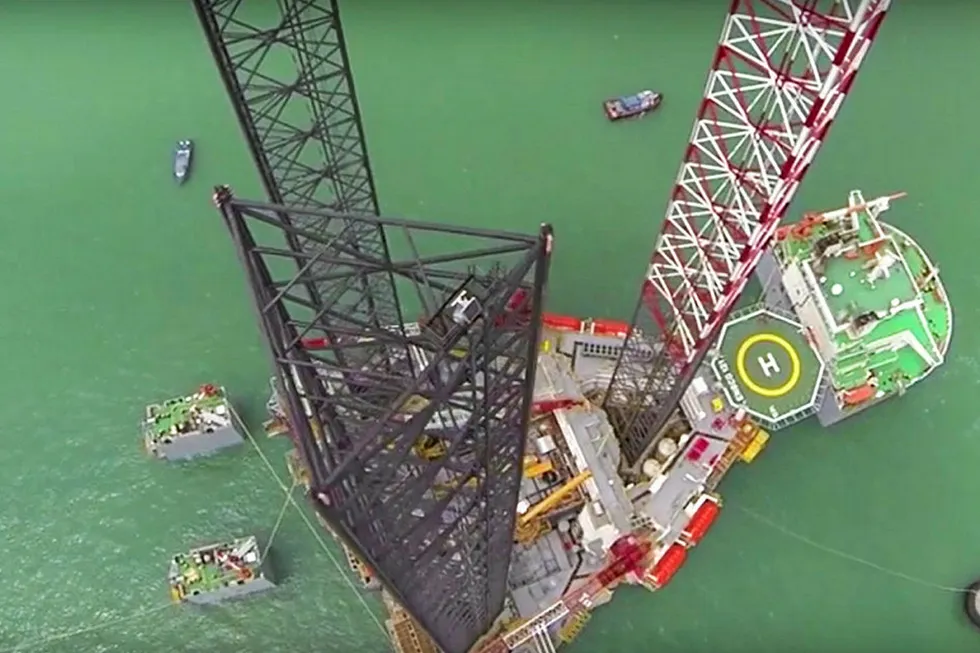 The Ensco 121: set to drill off the UK