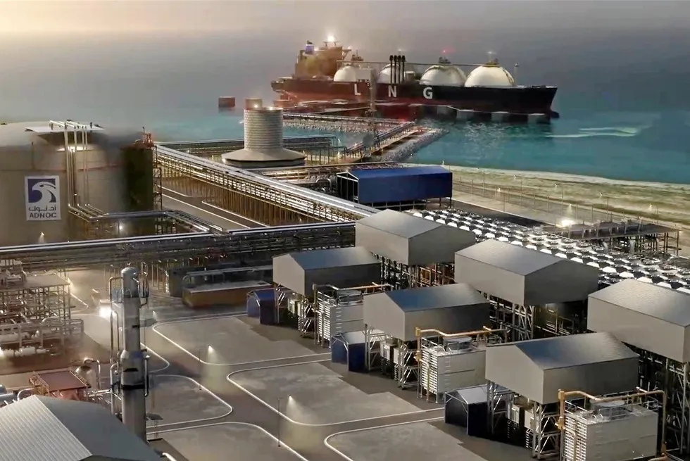 Adnoc's Ruwais LNG project will produce 9.6 million tonnes per annum from two trains.