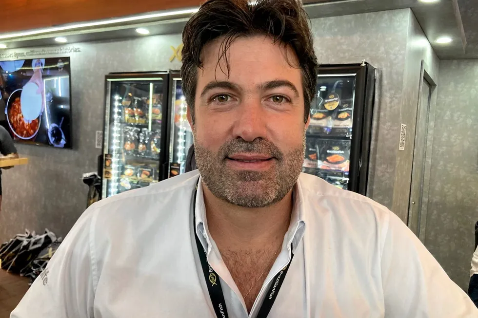 Antonio Ramon do Amaral Neto pictured at the Seafood Show Latin America trade fair in Sao Paulo, Brazil.