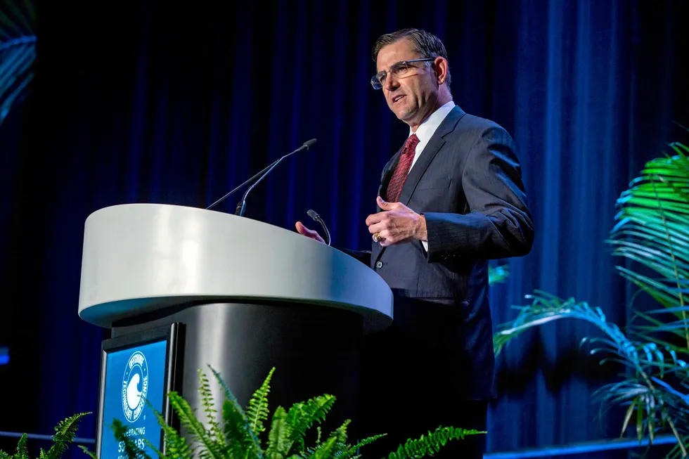 New contract: Halliburton chief executive Jeff Miller