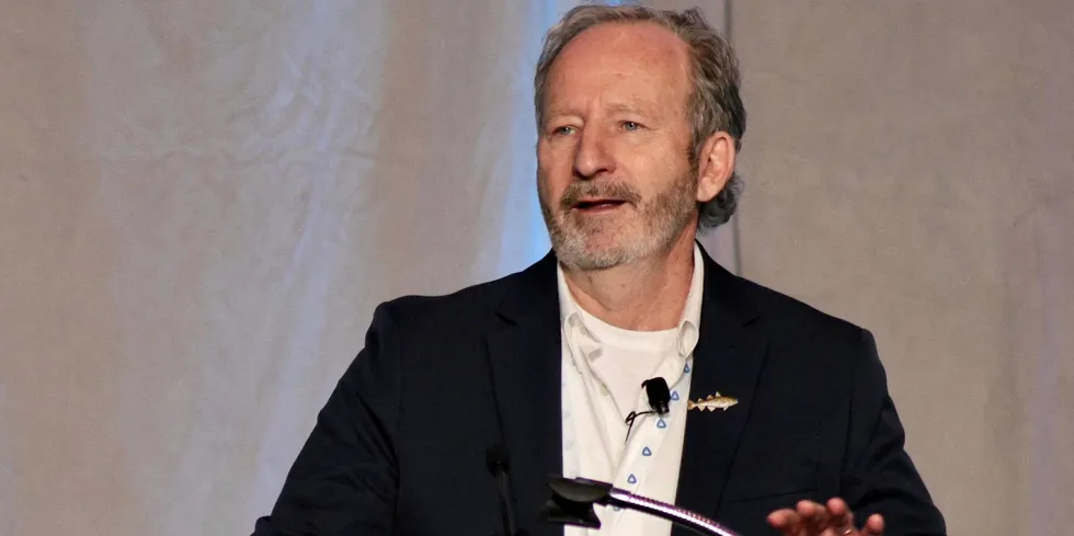 Ron Rogness speaking at GAPP's 2023 annual conference in Seattle, Washington.