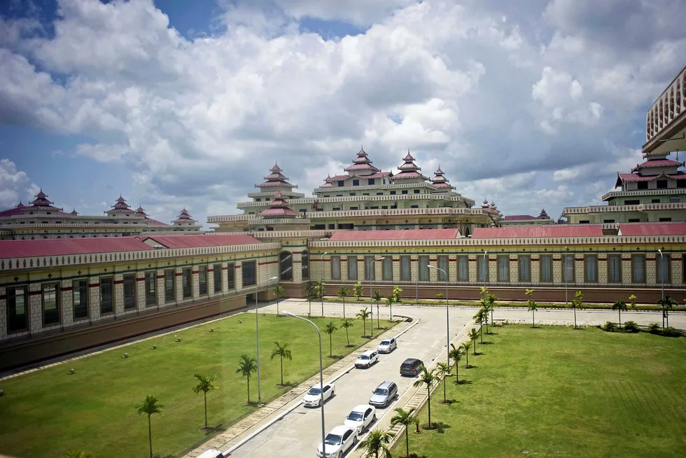 Centre point: Myanmar's Union Parliament building in Naypyidaw