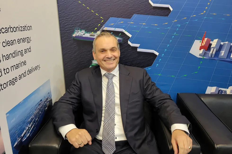 Dispute resolved: Hoegh LNG chief executive Erik Nyheim.