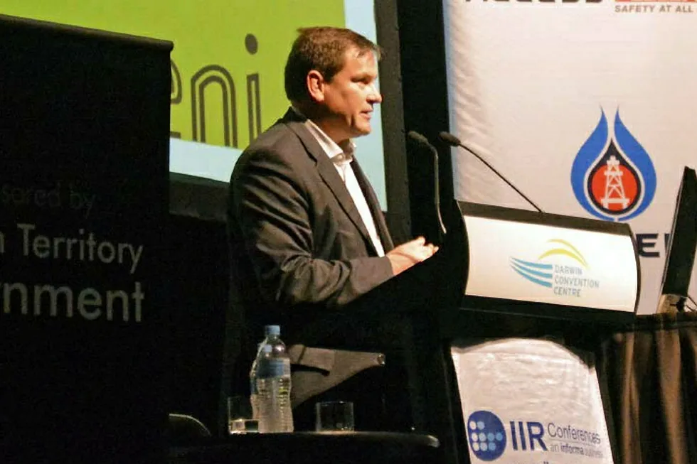 Fast track development: Eni Australia managing director Ernie Delfos