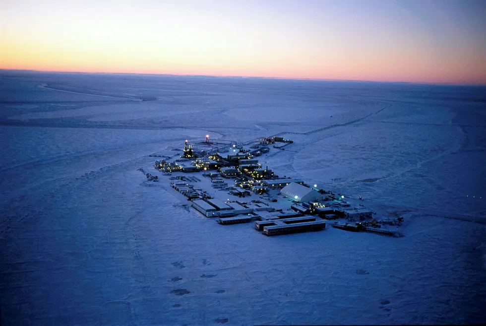 Production curbs: ConocoPhillips' main Alpine facility in Alaska