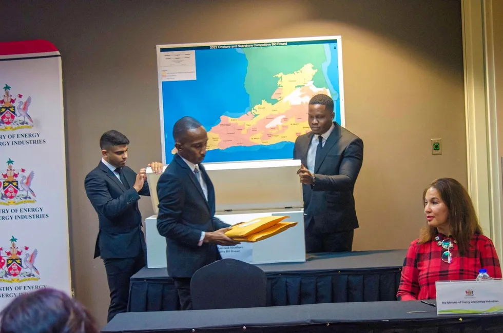 Competition: submission of bids in Trinidad & Tobago's competitive bid round
