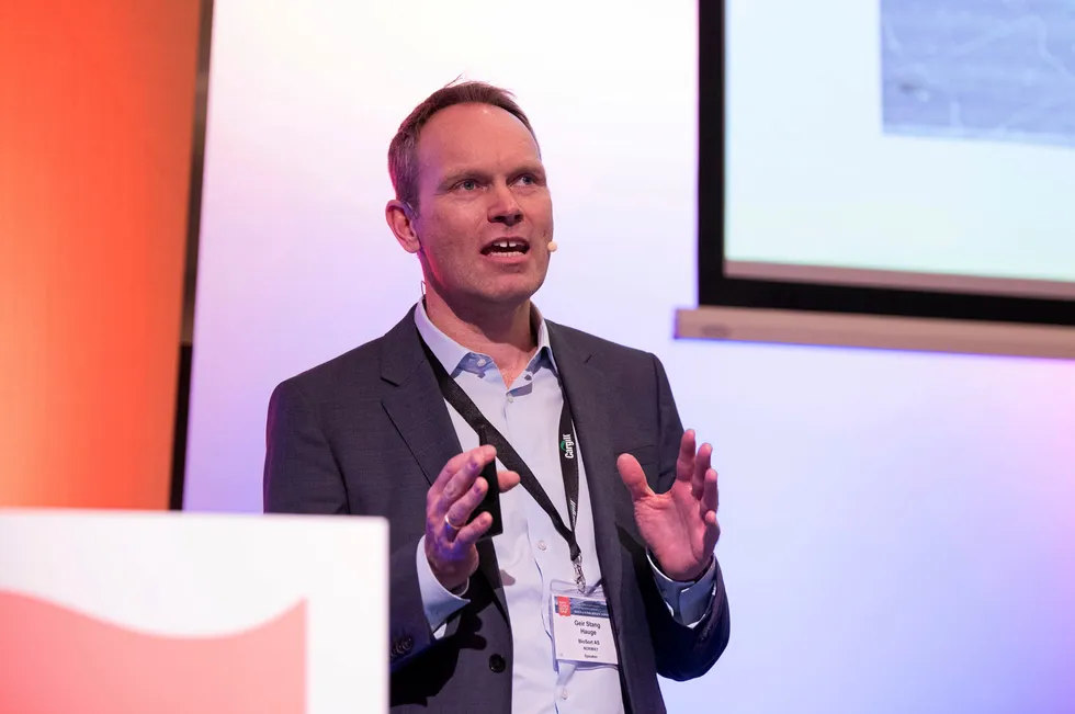 Geir Stang Hauge, CEO of Biosort, Cermaq's technology partner on the iFarm project.