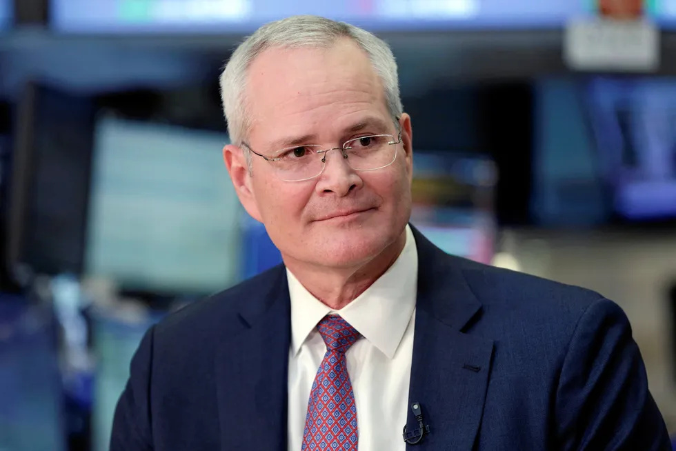 At the helm: ExxonMobil chief executive Darren Woods