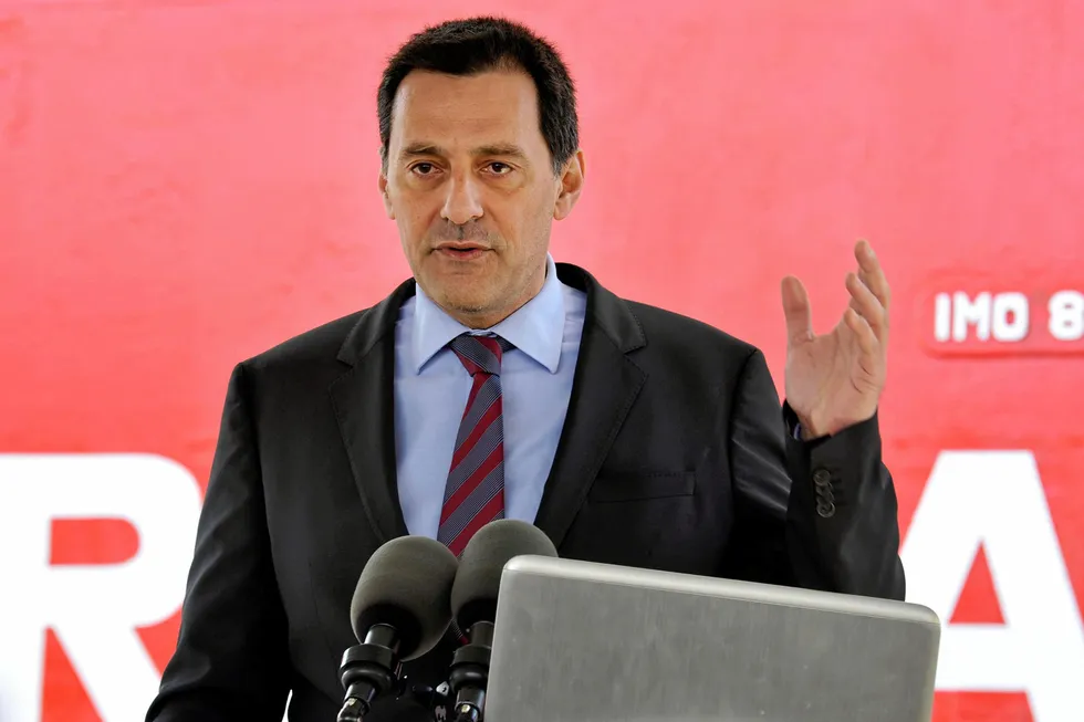 Excited: Energean chief executive Mathios Rigas.