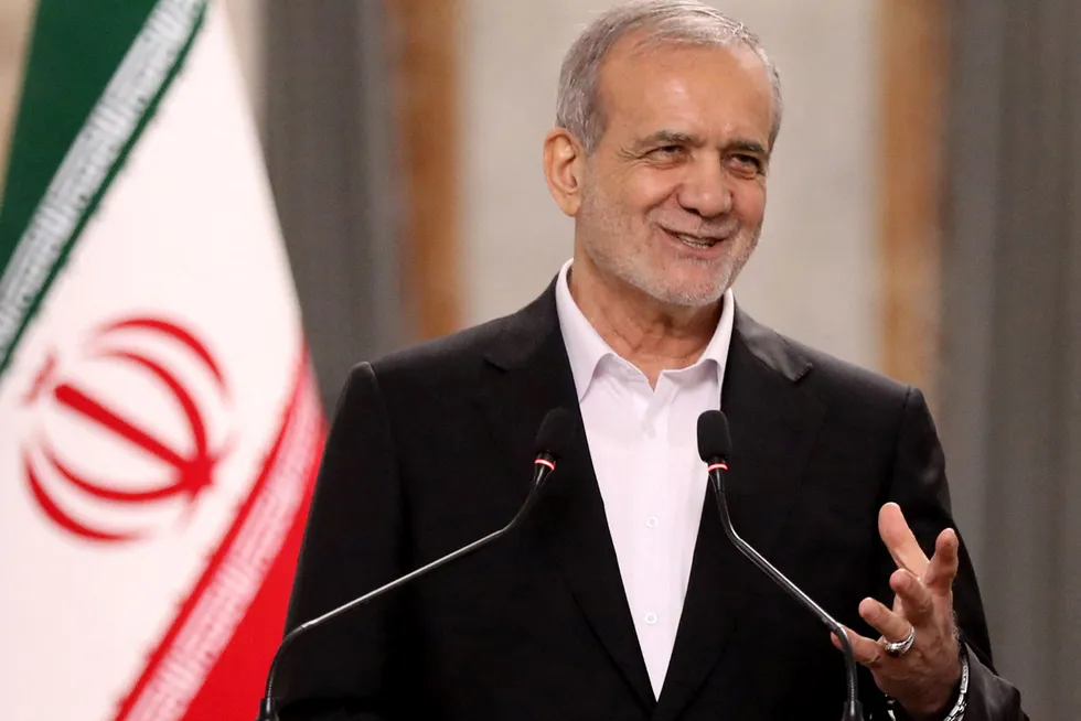 Iranian President, Masoud Pezeshkian.