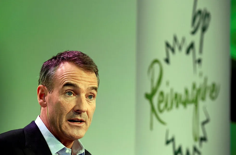 Redirecting cash: BP chief executive Bernard Looney