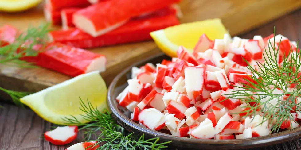 While surimi production this year is down from 2021, last year was abnormally high in production terms.