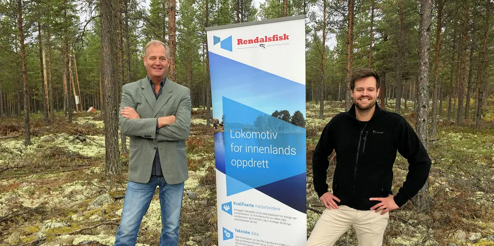 Managing Director Kjell Karlsen and Commercial Director Mats Hauge are ready to bring land-based charr production to rural Norway.