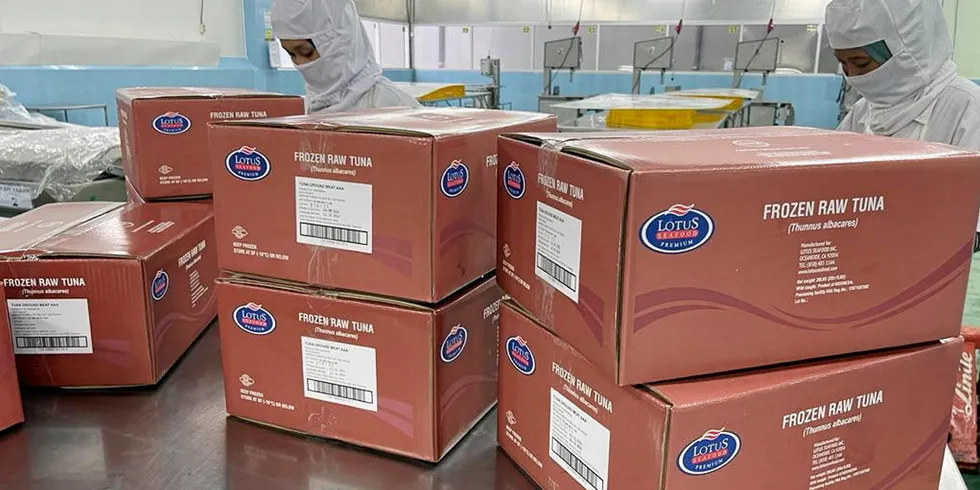 Lotus Seafood tuna products from the new plant will serve US retailers and foodservice operators.