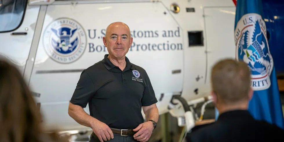 Homeland Security Secretary Alejandro Mayorkas.