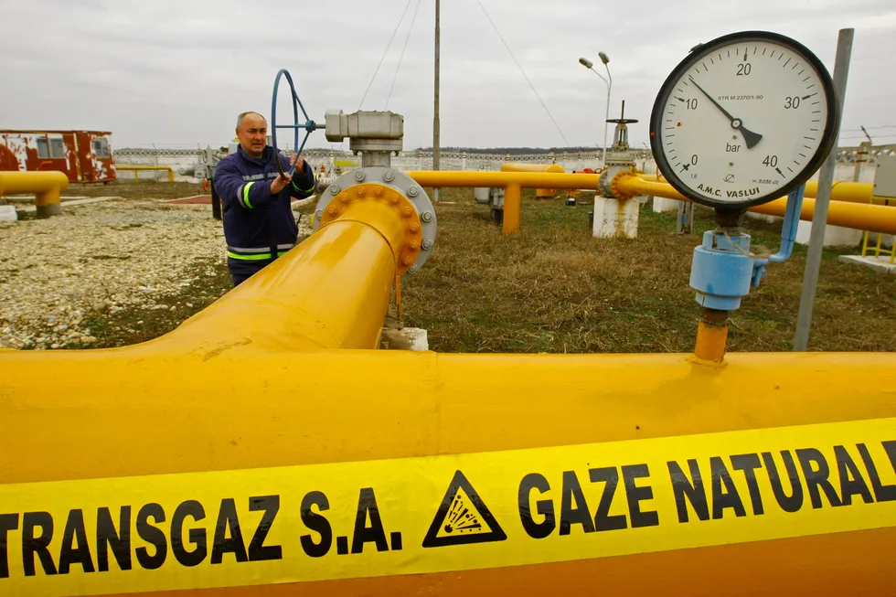 A Transgaz facility near Bucharest.