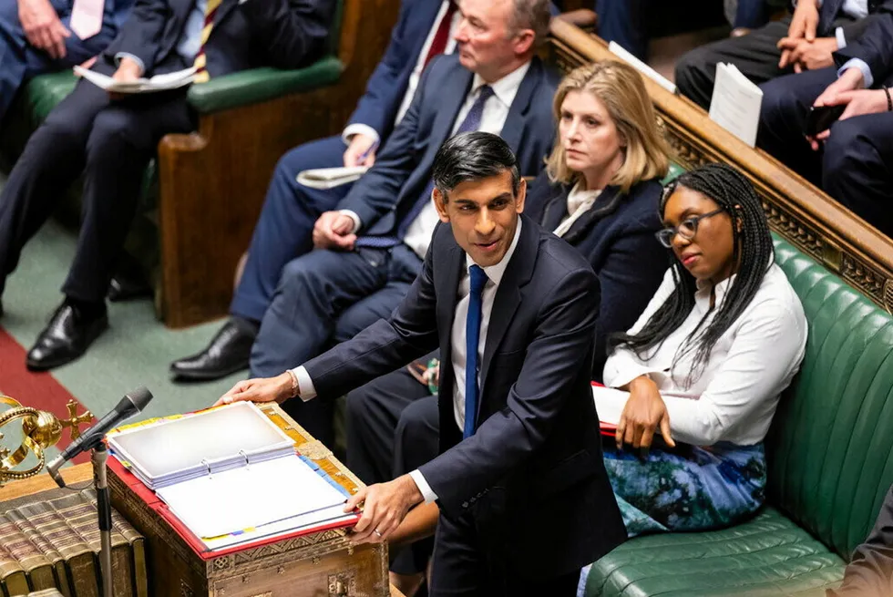 UK Prime Minister Rishi Sunak.