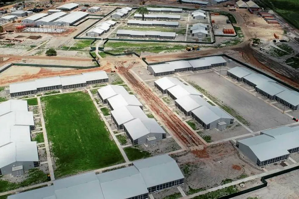 Quarantine: Afungi camp in Cabo Delgado, Mozambique.
