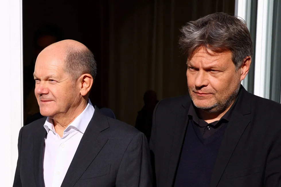 Preparing for the unexpected: German Chancellor Olaf Scholz (left) and Minister of Economics & Climate Protection Robert Habeck.
