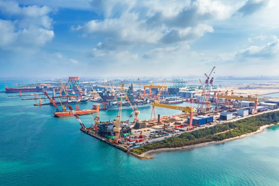 Major fabrication facility: Sembcorp Marine's Tuas Boulevard Yard