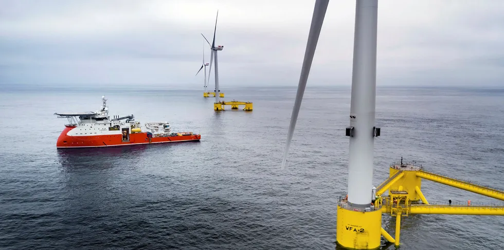 WindFloat Atlantic floating wind array in Portuguese Atlantic
