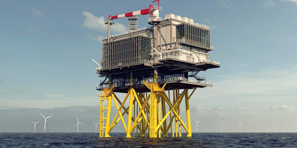 impression of TenneT transformer station.