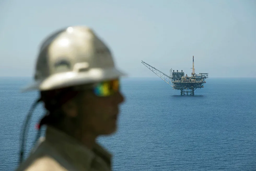 Noble Energy and its Leviathan partners have their eyes on an FLNG prize off Israel where the Tamar field (above) is already producing.