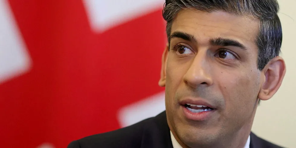UK Prime Minister Rishi Sunak is in the firing line over wind power.