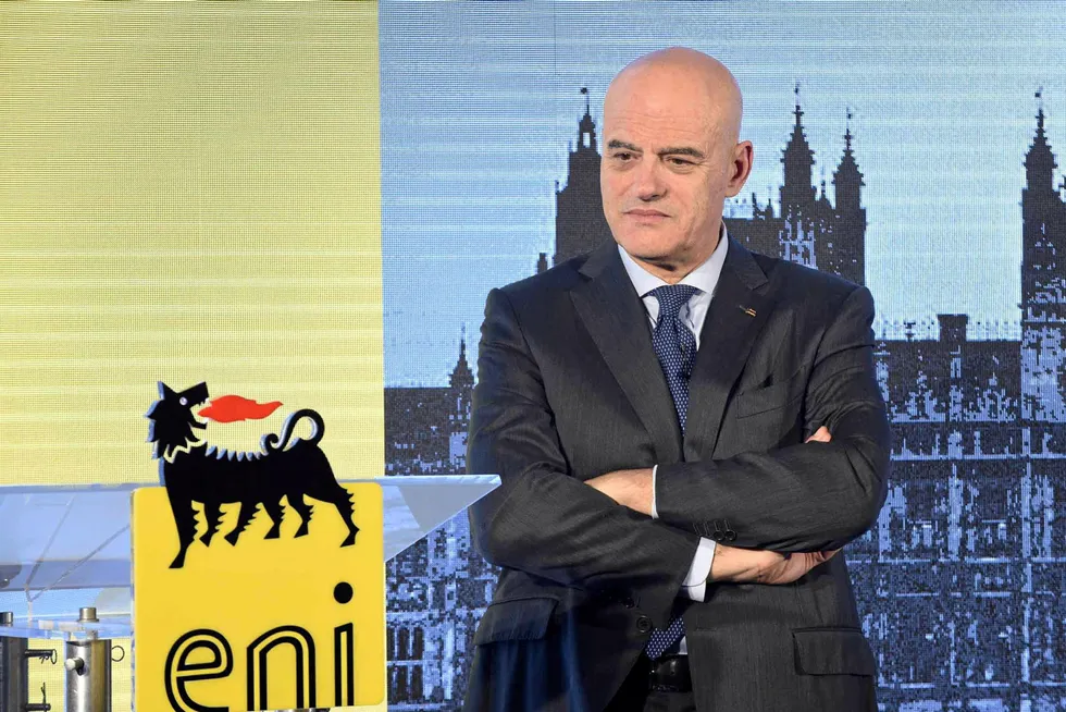 Eni chief executive, Claudio Descalzi.